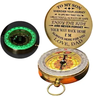 Luminous Dad to Son Enjoy The Ride Camping Outdoor Activities Navigation Tool (a)