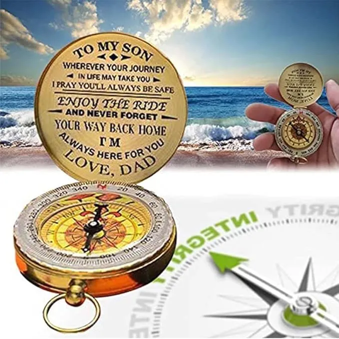 Luminous Dad to Son Enjoy The Ride Camping Outdoor Activities Navigation Tool (a)