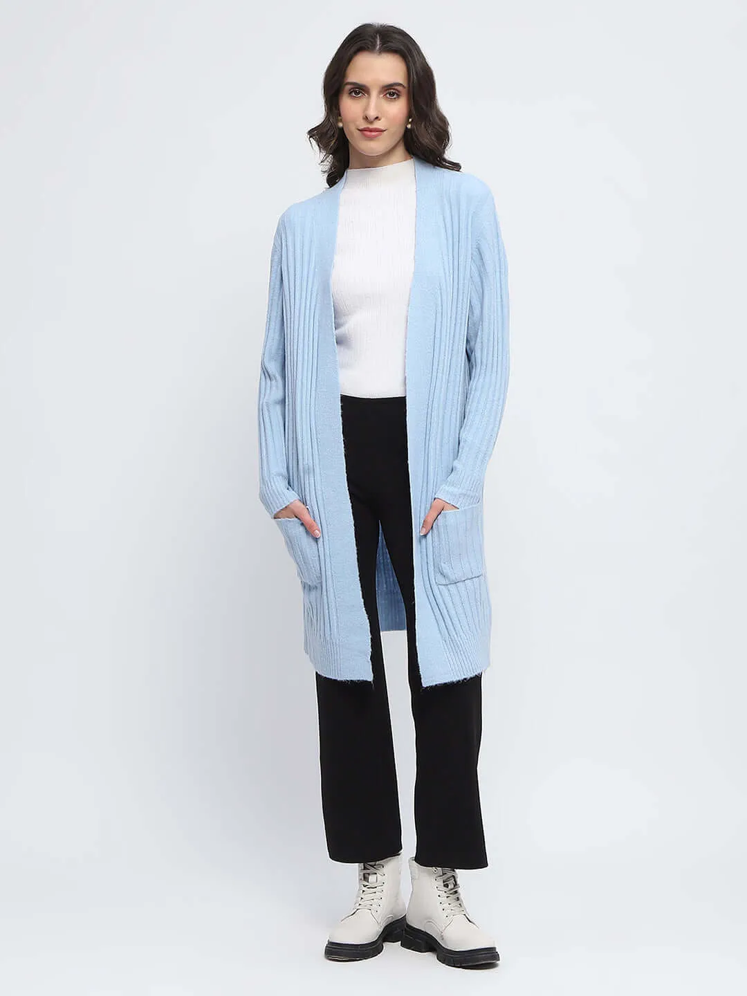 Madame Open Front Sky Blue Shrug