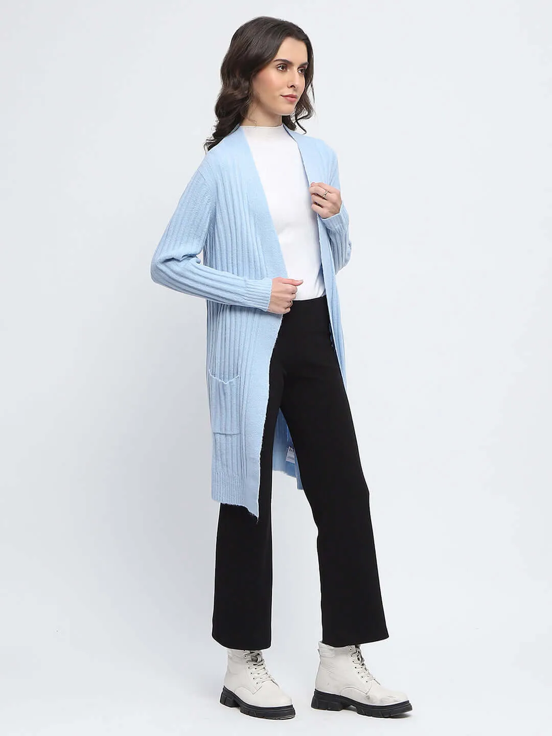 Madame Open Front Sky Blue Shrug