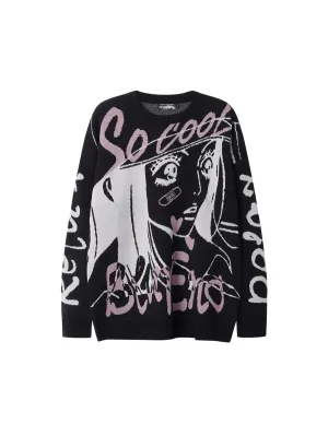 'Manga Girl‘ Anime Girls Streetstyle Oversized Sweater