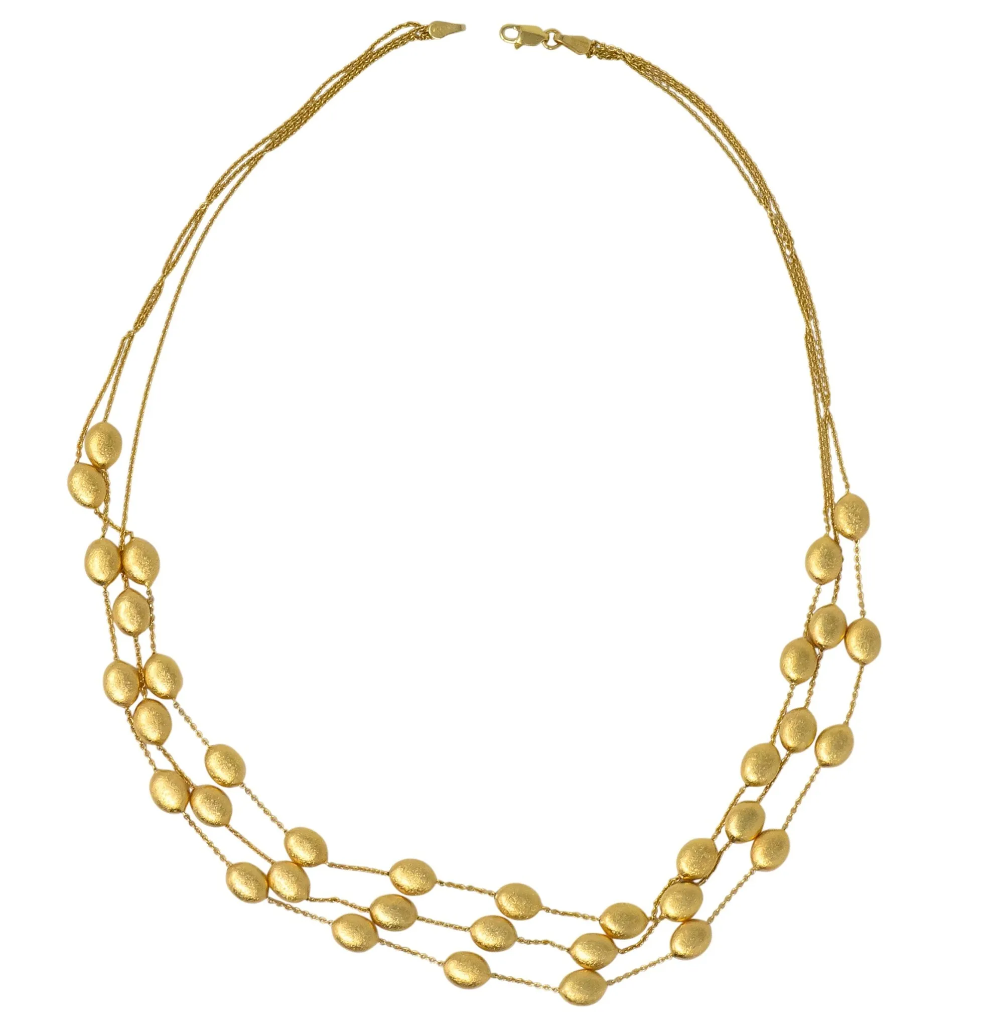 Marco Bicego 18 Karat Gold Multi-Strand Confetti Oro Necklace