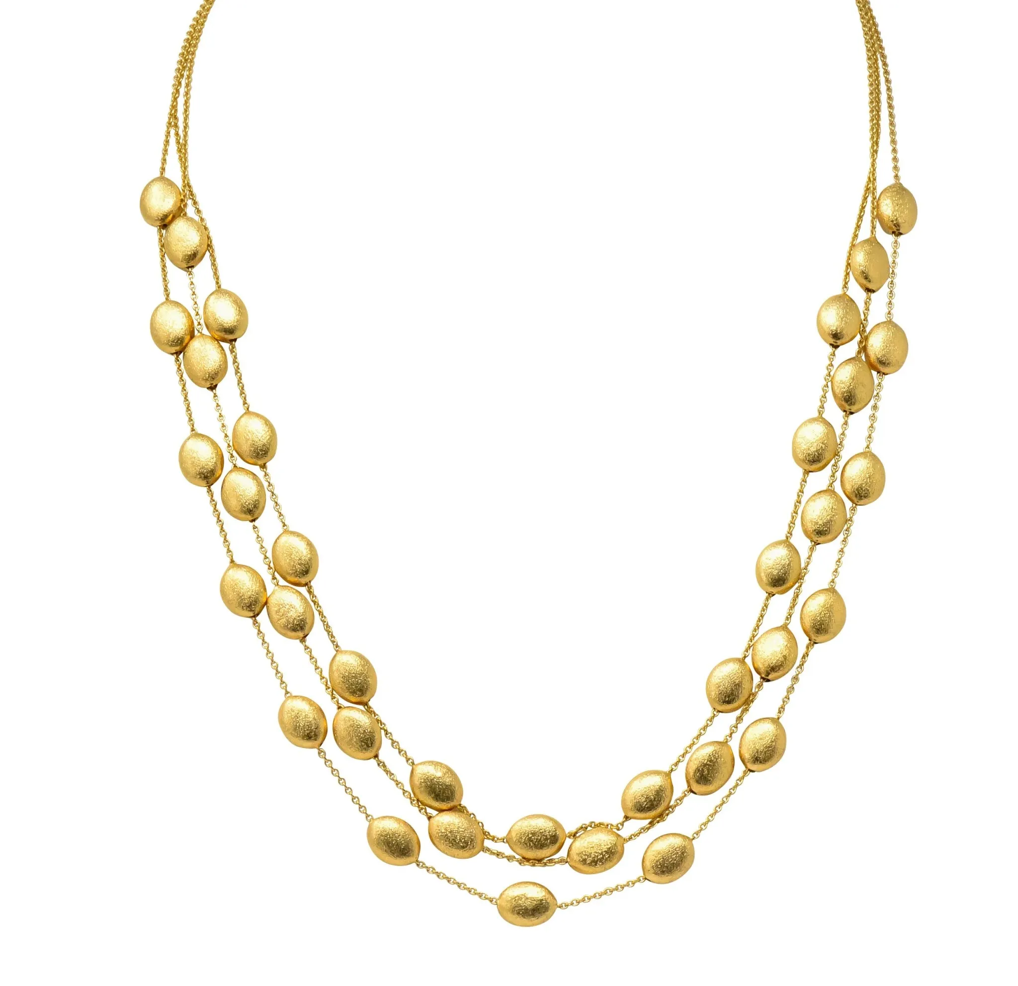 Marco Bicego 18 Karat Gold Multi-Strand Confetti Oro Necklace
