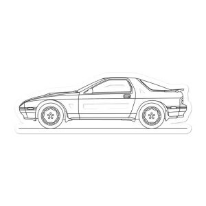 Mazda RX-7 FC Silhouette Sticker