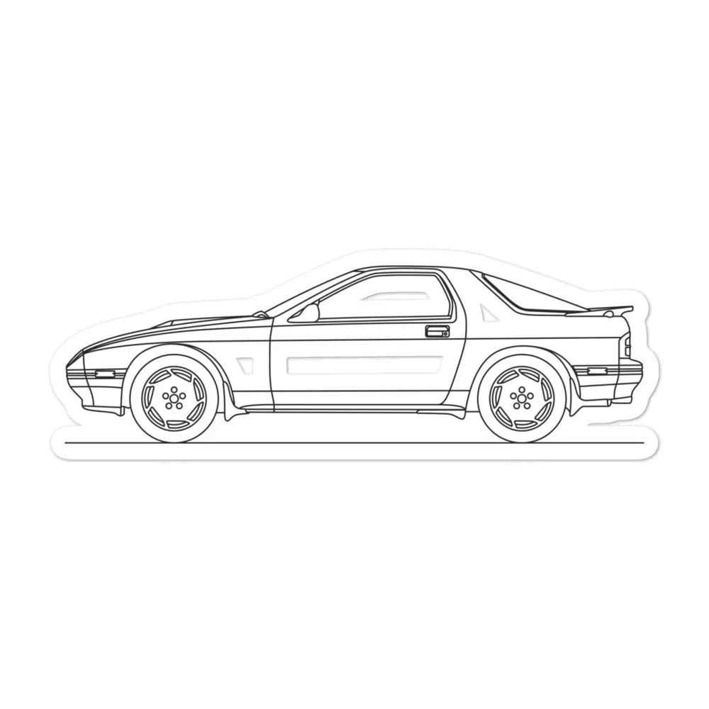 Mazda RX-7 FC Silhouette Sticker