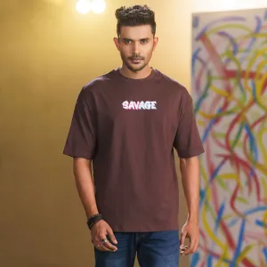 Mens Brown Oversize T-Shirt