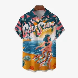 Men's Hawaiian Casual Short Sleeve Shirt 2403000667