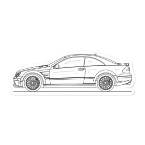Mercedes-Benz CLK 63 AMG Black Series W209 Outline Sticker