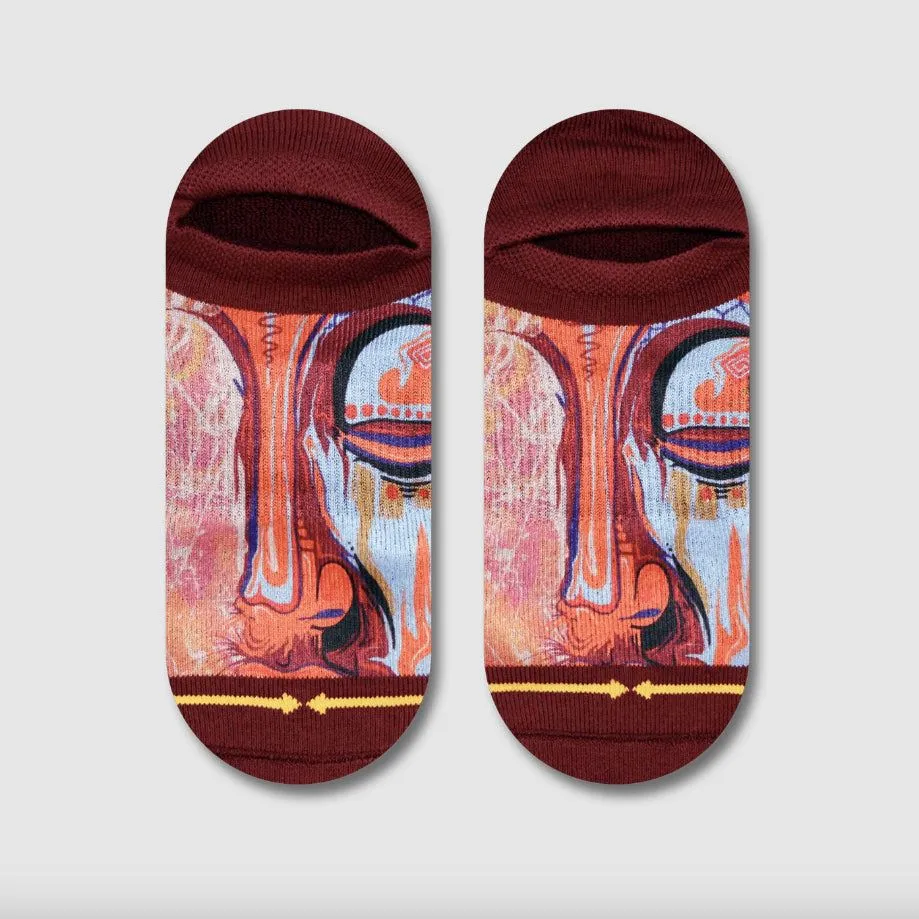 Merge4 Taylor Reinhold Buddha Lite No Show Socks