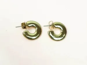 Mimco gold mini hoop style earrings
