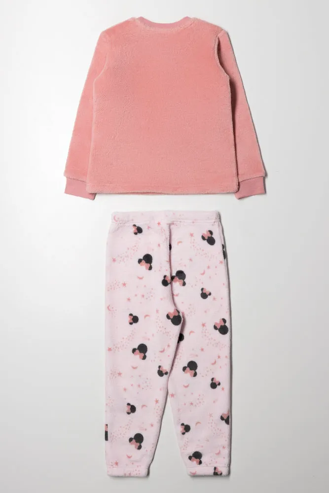 Minnie Mouse Fleece Set Pink