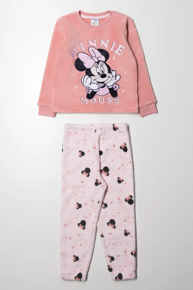 Minnie Mouse Fleece Set Pink