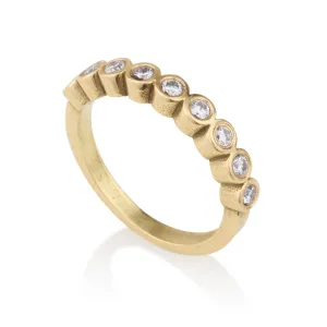 Modern style Half eternity diamonds ring