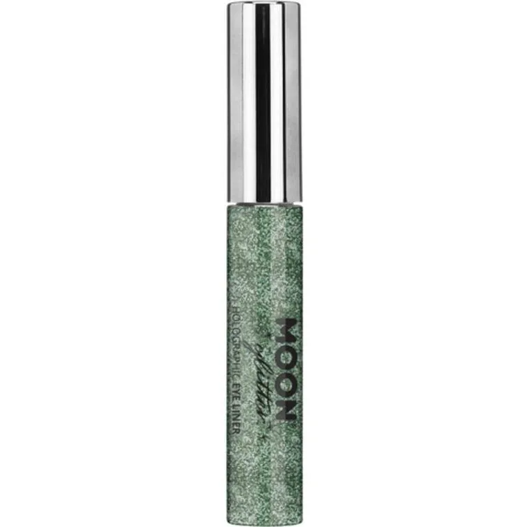 Moon Glitter Holographic Glitter Eye Liner, Green