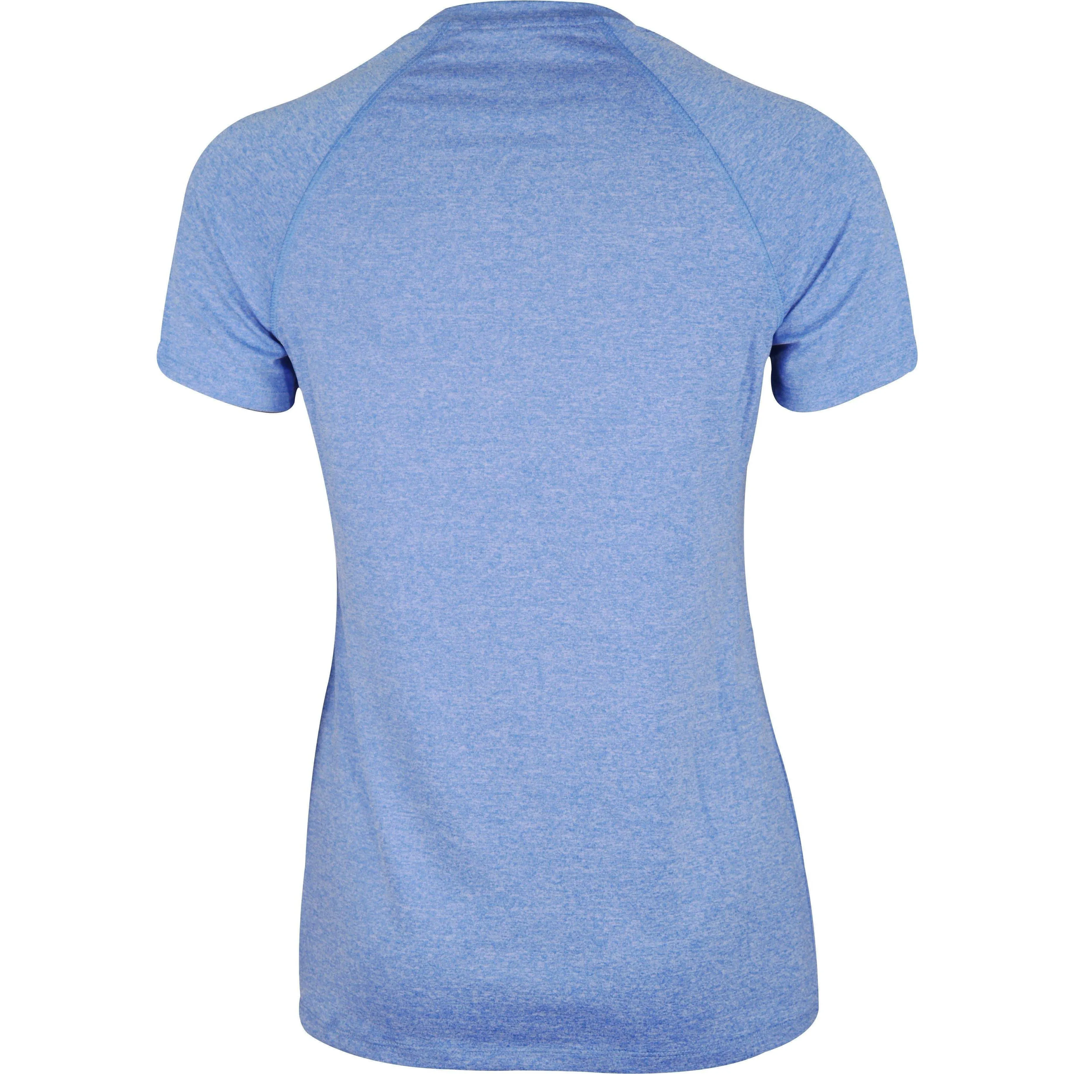 More Mile Train To Run Short Sleeve Womens Running Top - Blue