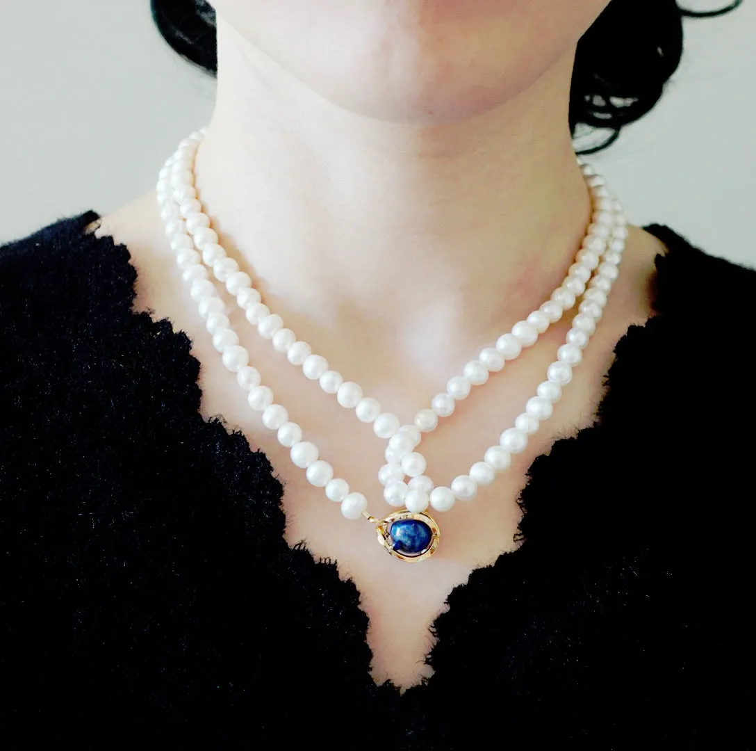 Multi-style 36 Inch Opera Pearl Necklace