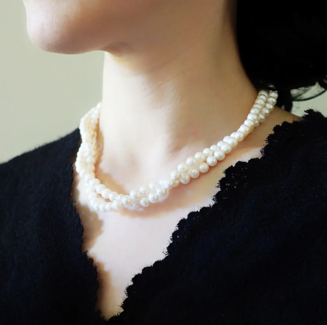 Multi-style 36 Inch Opera Pearl Necklace