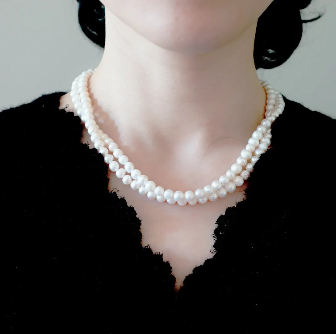 Multi-style 36 Inch Opera Pearl Necklace