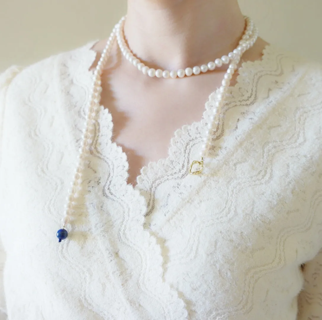 Multi-style 36 Inch Opera Pearl Necklace