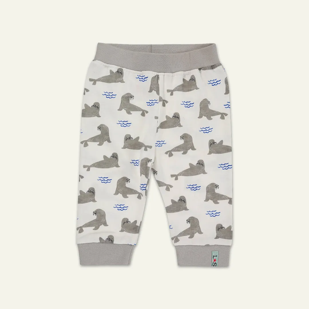 Multicoloured Animal And Stripe Print Top And Legging Set
