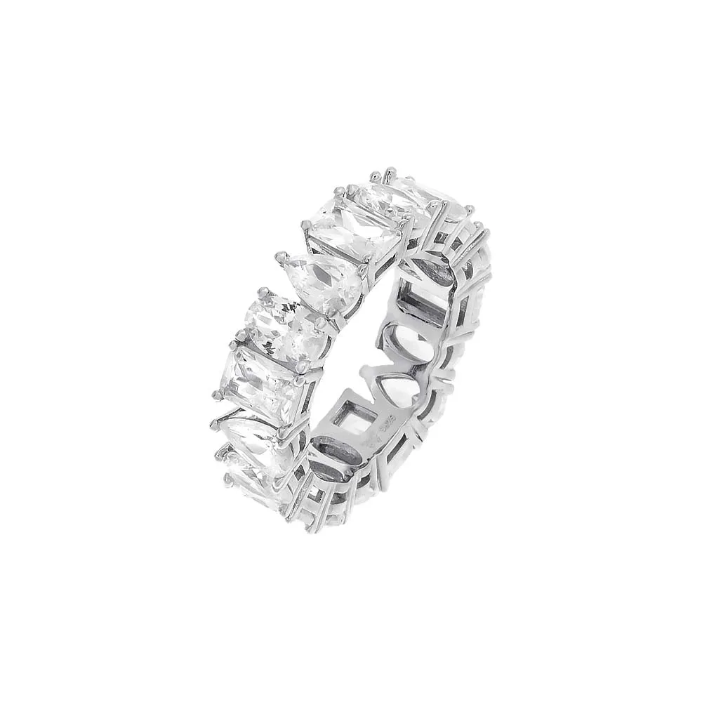 Multishape Eternity Band Ring
