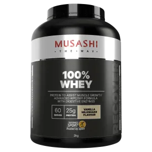 Musashi 100% Whey Vanilla Milkshake 2kg