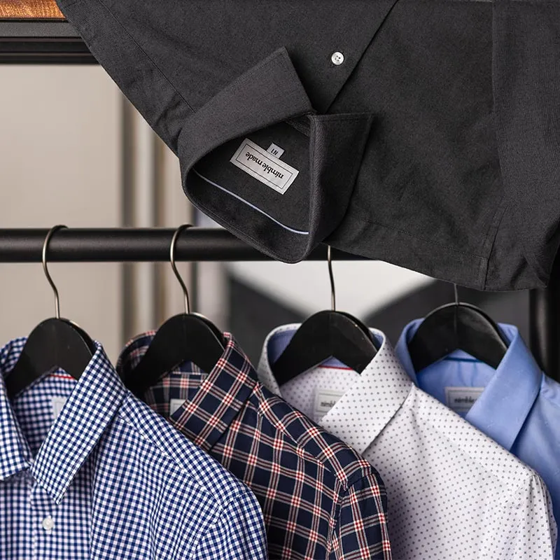 Navy and Red Flannel Button Down Shirt | The Showa