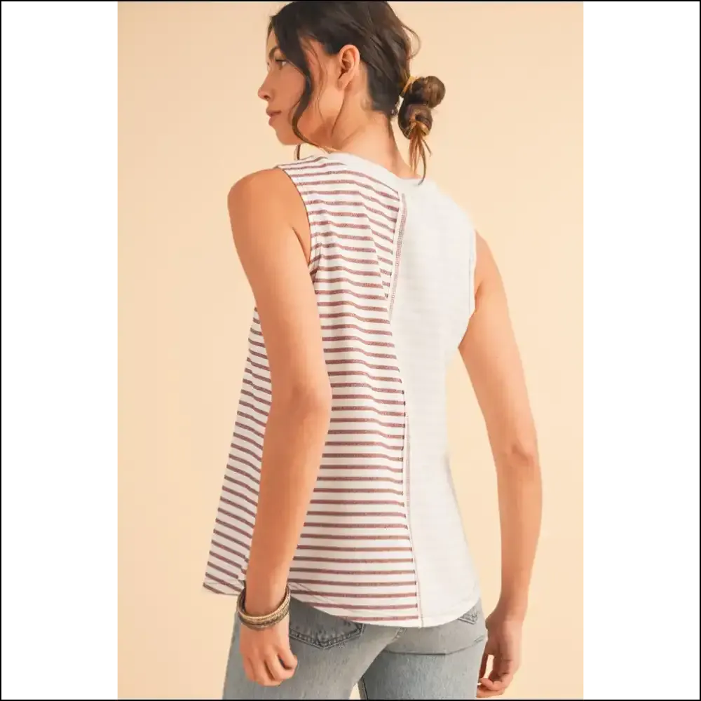 Needful Things: Chic Brown Striped Tank - Warning: May Cause Excessive Sunshine! ?️