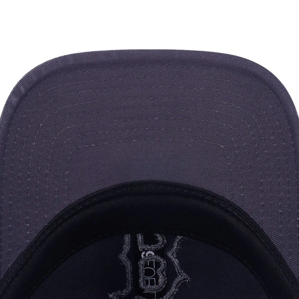 New Era Boston Red Sox MLB Logo Washed Graphite 9FORTY Unstructured Adjustable Cap