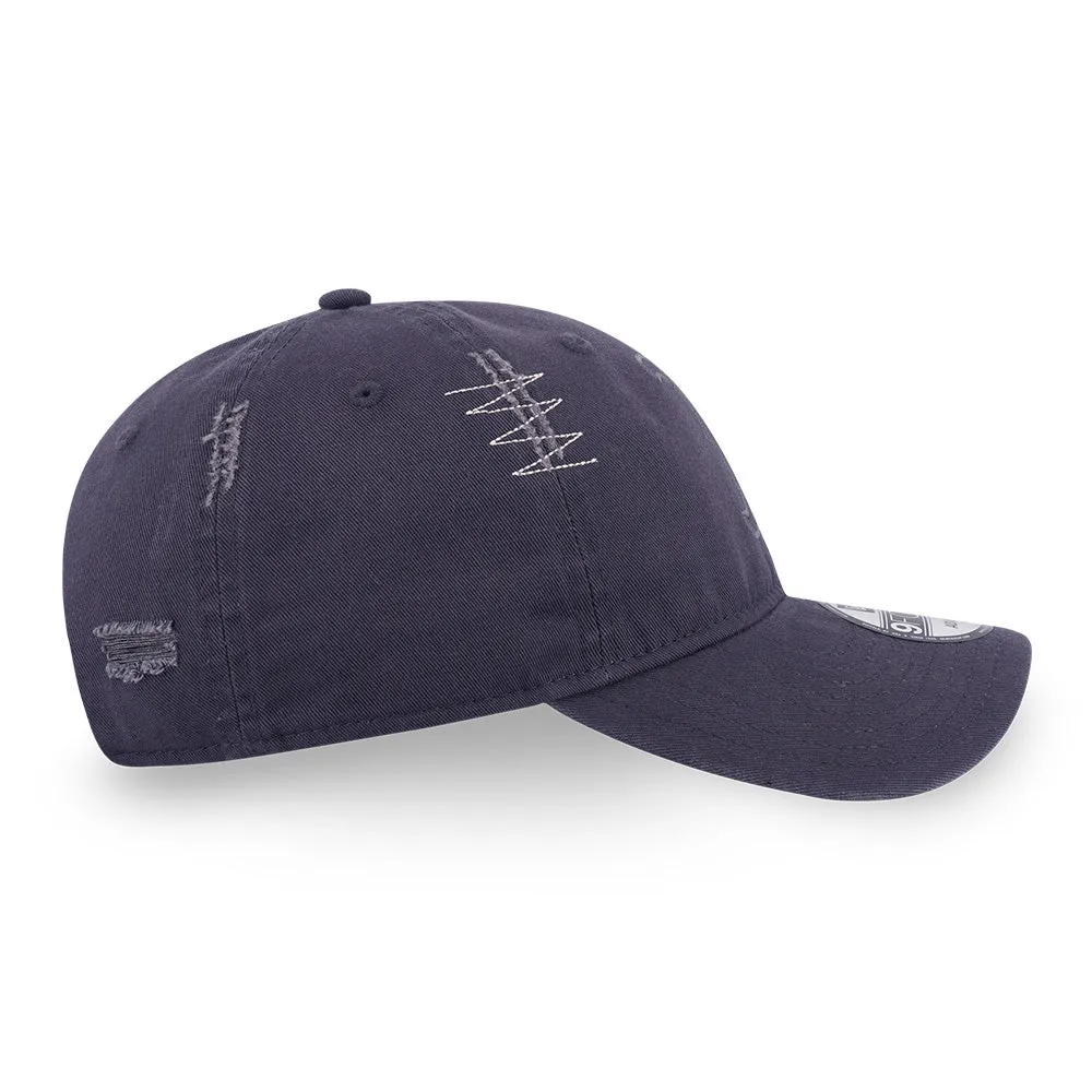 New Era Boston Red Sox MLB Logo Washed Graphite 9FORTY Unstructured Adjustable Cap