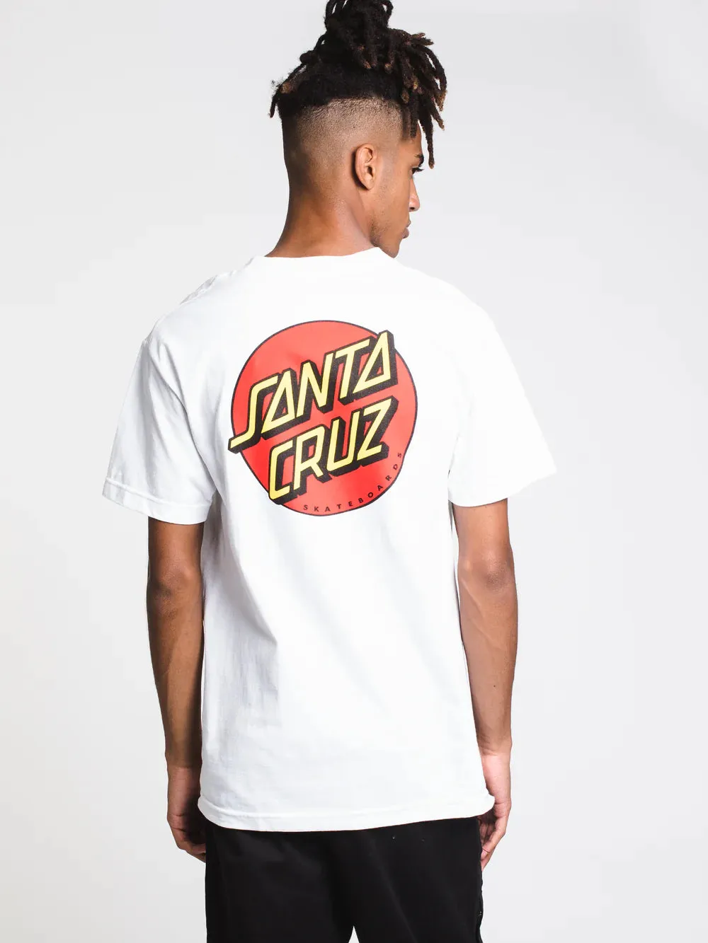 New SANTA CRUZ CLASSIC DOT T-SHIRT, Men's Sz XL! White!