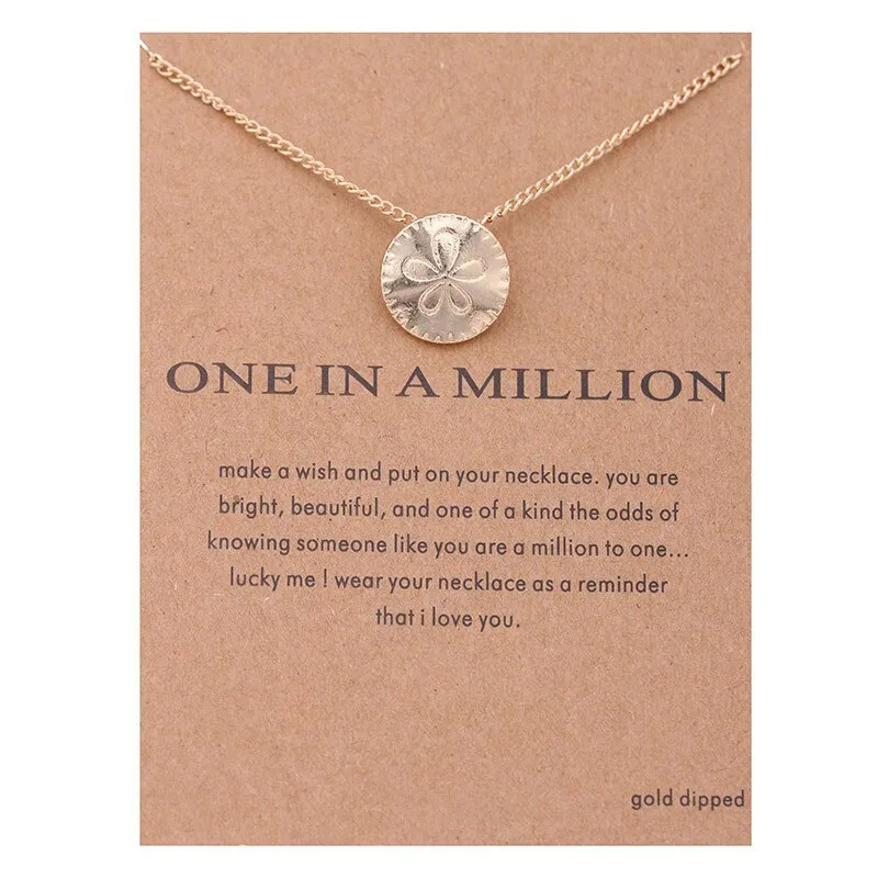 New Trendy Alloy Cute Elegant Sun Love Star Leaves Clover Unicorn Luck Pendant Necklaces for Women Fashion Accessories Jewelry