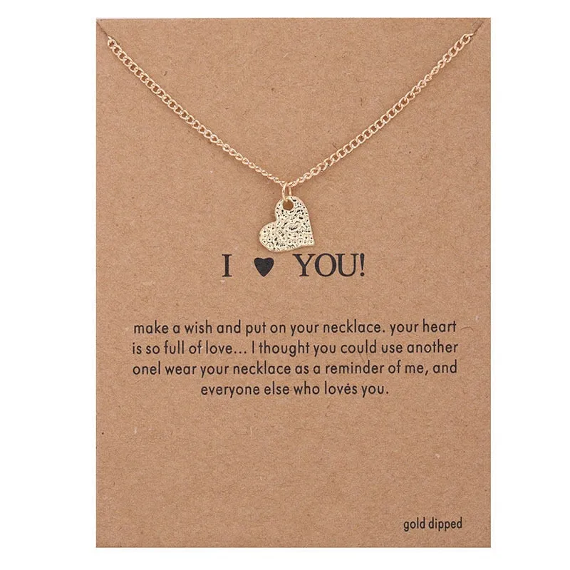 New Trendy Alloy Cute Elegant Sun Love Star Leaves Clover Unicorn Luck Pendant Necklaces for Women Fashion Accessories Jewelry
