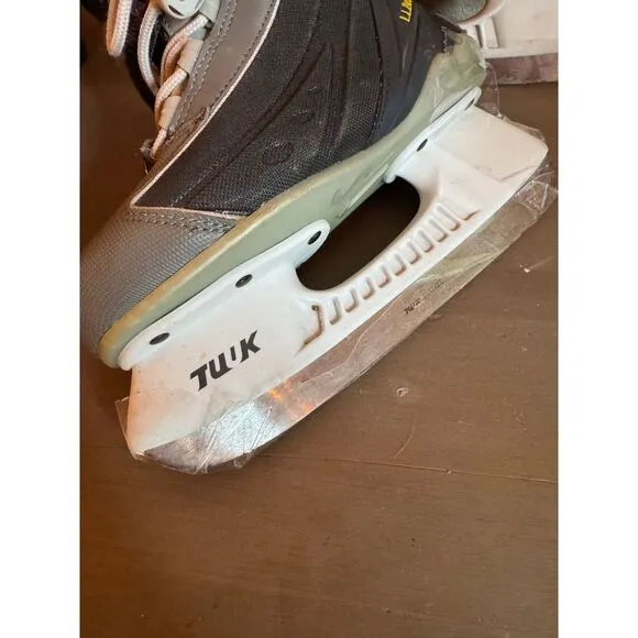 Nike LL Bean Ice Hockey Skates Gray Black‎ Performance Athletic Winter US Sz 3