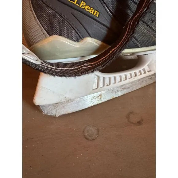 Nike LL Bean Ice Hockey Skates Gray Black‎ Performance Athletic Winter US Sz 3