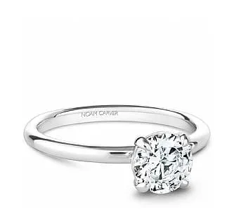 Noam Carver Bridal 14K White Gold Solitaire Engagement Ring