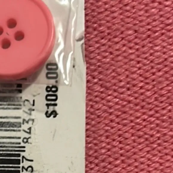 NWT French Connection Pink Button-Up Sweater – Size XL