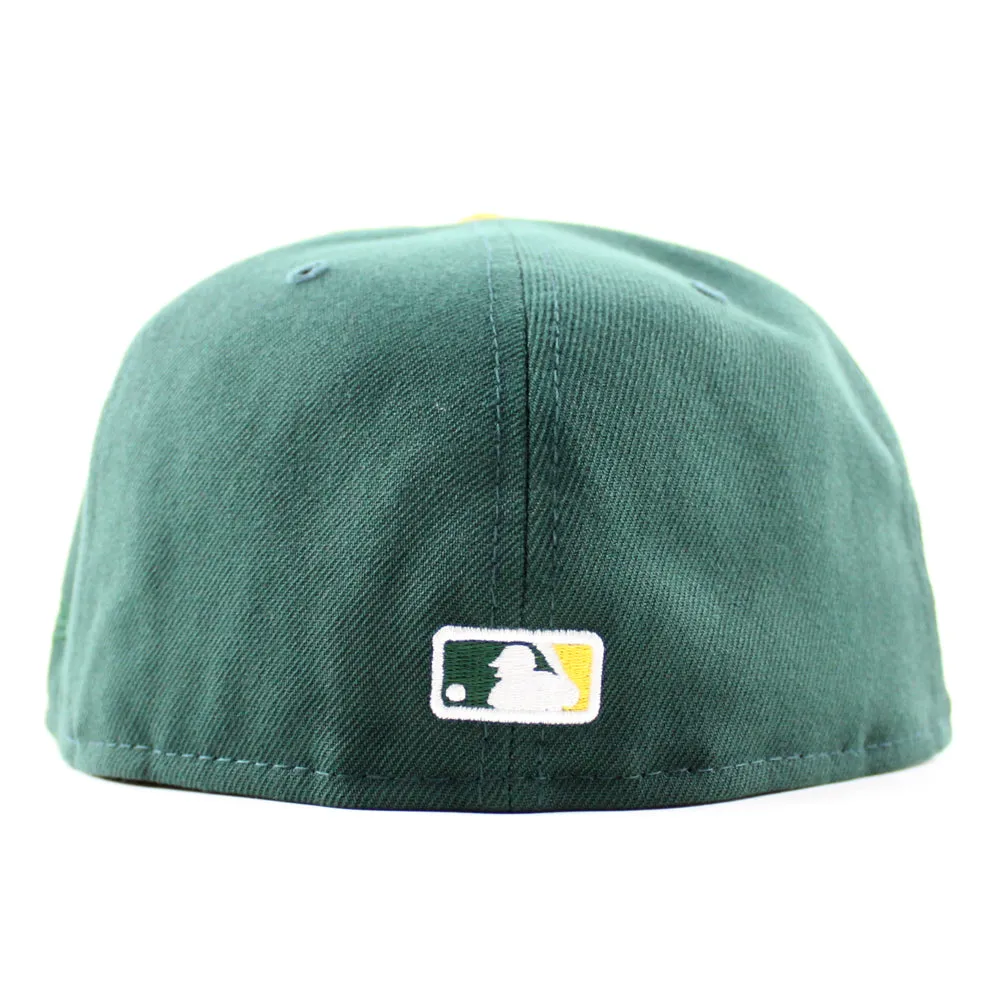 Oakland Athletics Spring Training Hohokam Stadium New Era 59Fifty Fitted Hat (Dark Green Yellow Gray Under Brim)