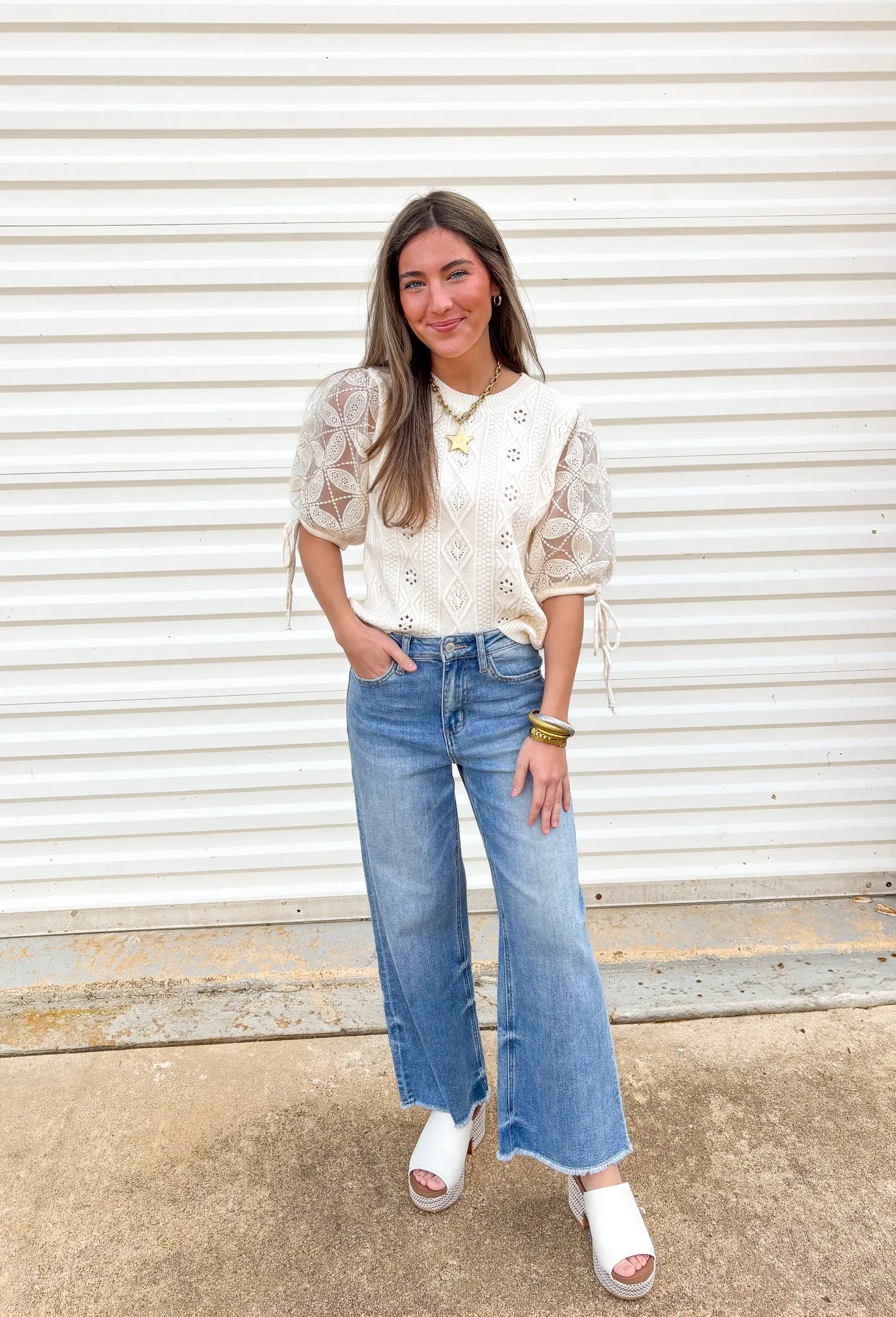 Olivia Wide Leg Jean by Vervet