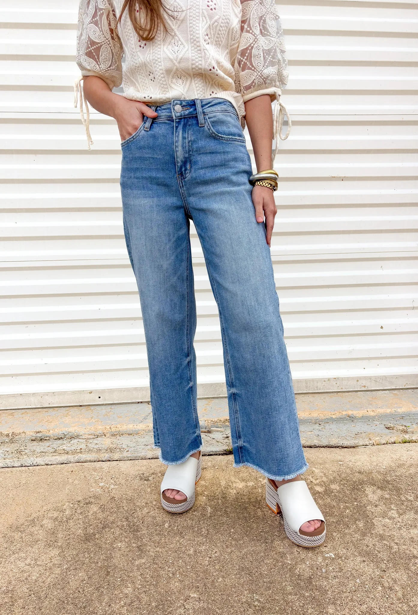 Olivia Wide Leg Jean by Vervet