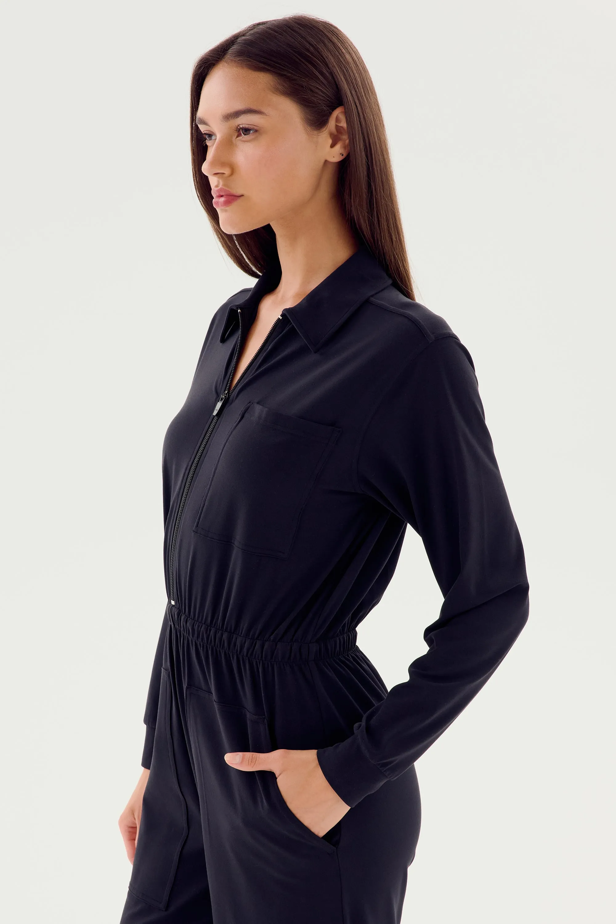 Ollie Airweight Boiler Suit - Black