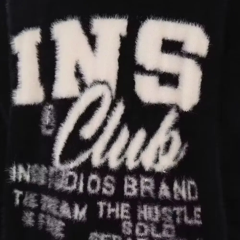 OOC' Vintage Letter Casual Knitted Sweater