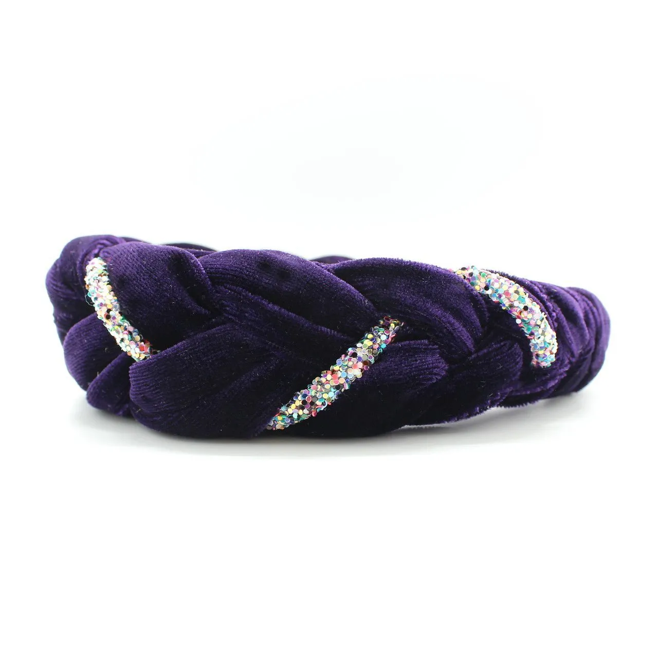 Orchid Velvet and Rhinestones Headband