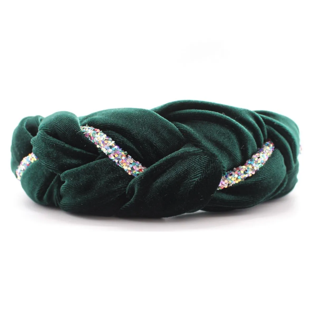 Orchid Velvet and Rhinestones Headband