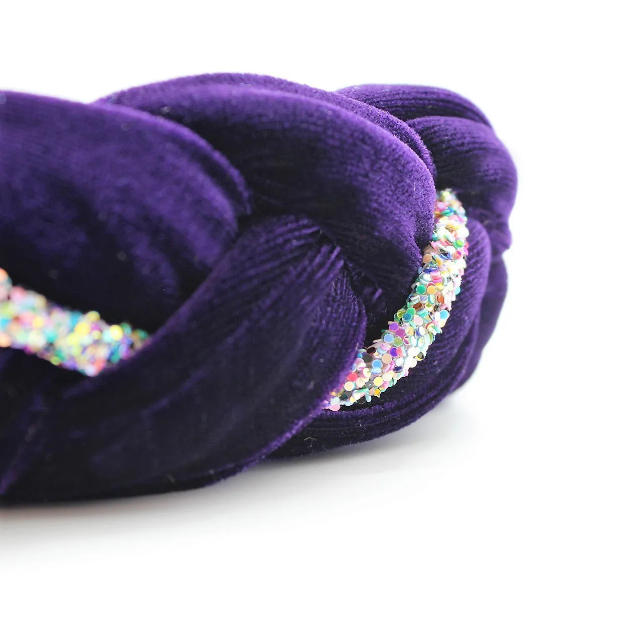 Orchid Velvet and Rhinestones Headband