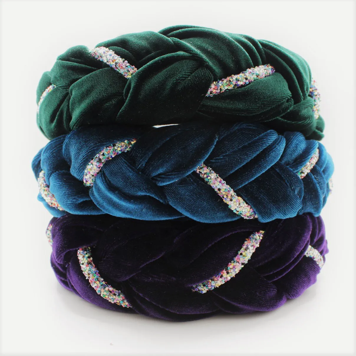 Orchid Velvet and Rhinestones Headband