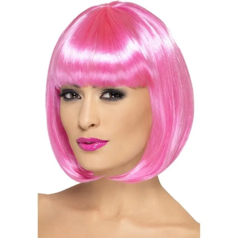 Partyrama Wig, 12 inch - 12 inch, Pink
