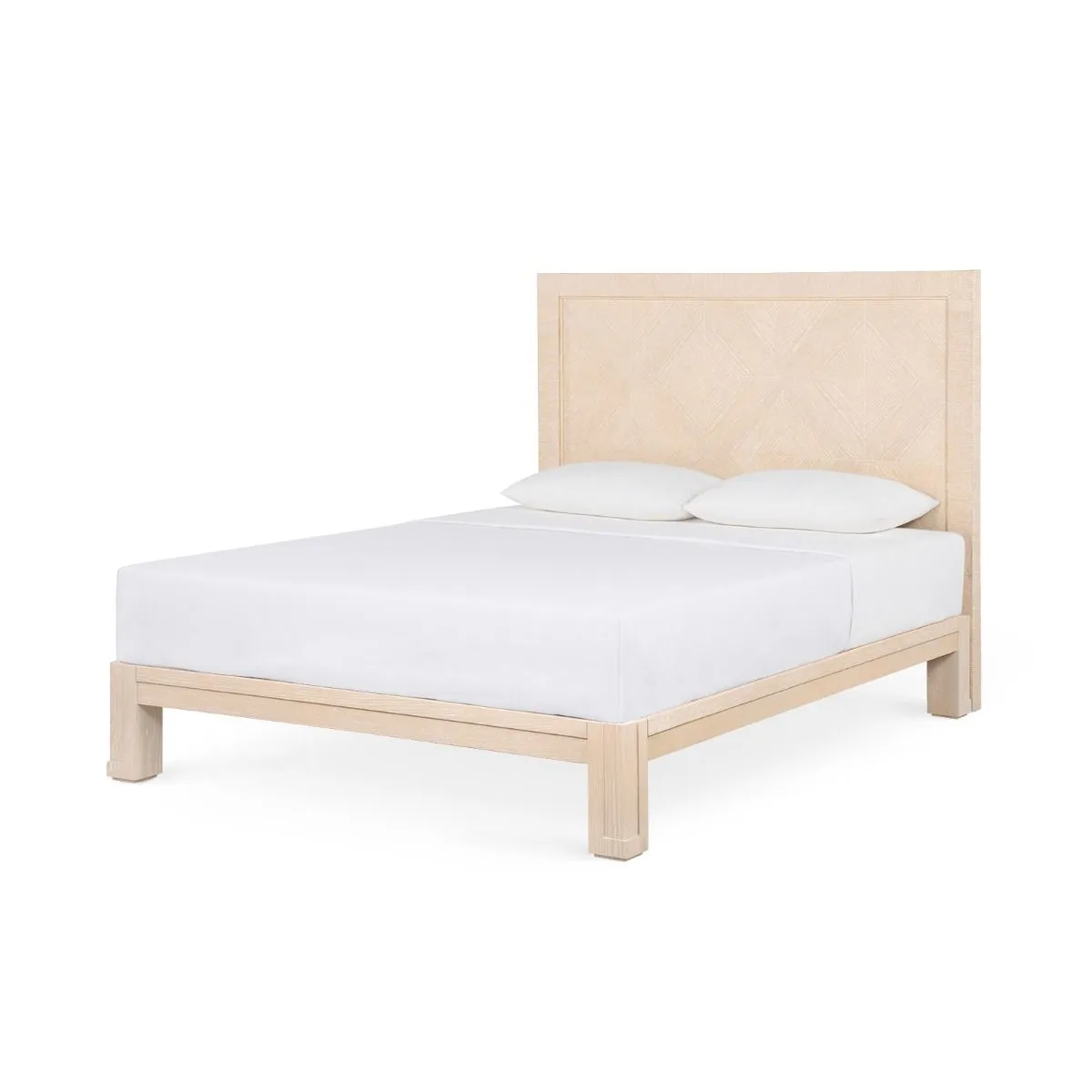 Patricia King Headboard With Ryder Bed Frame / Sand