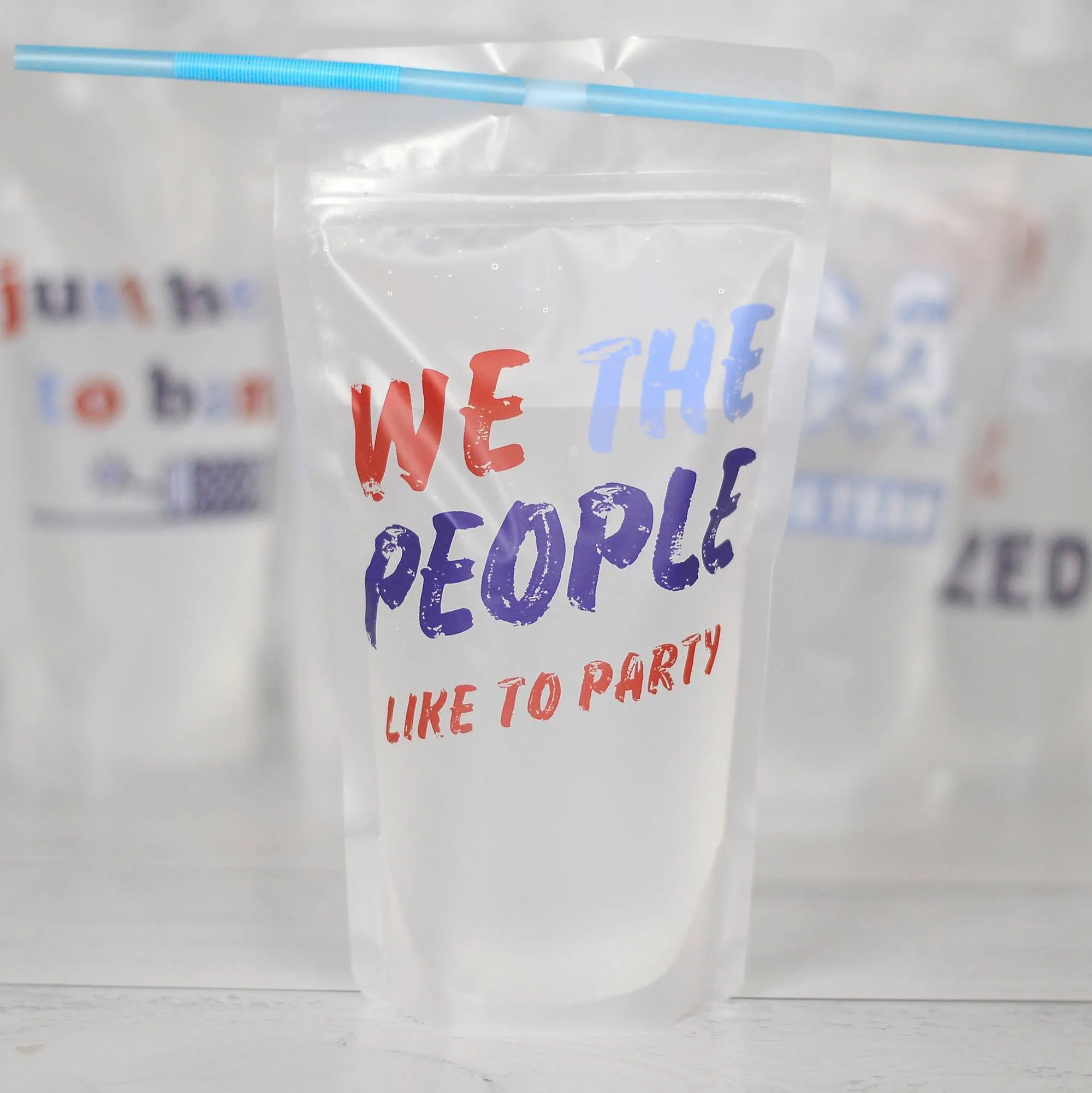 Patriotic Adult Drink Pouch -- 5 Designs!