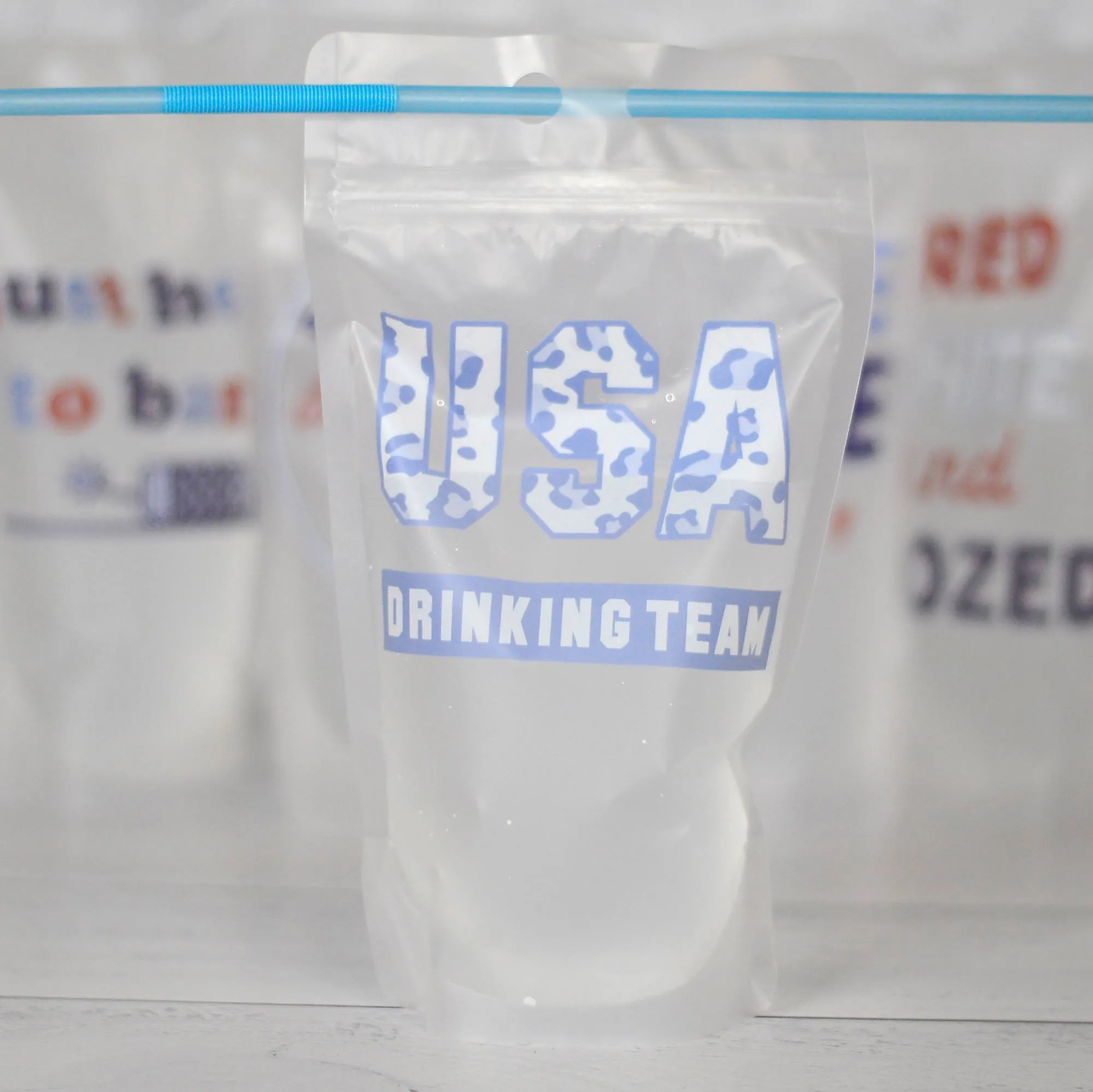 Patriotic Adult Drink Pouch -- 5 Designs!